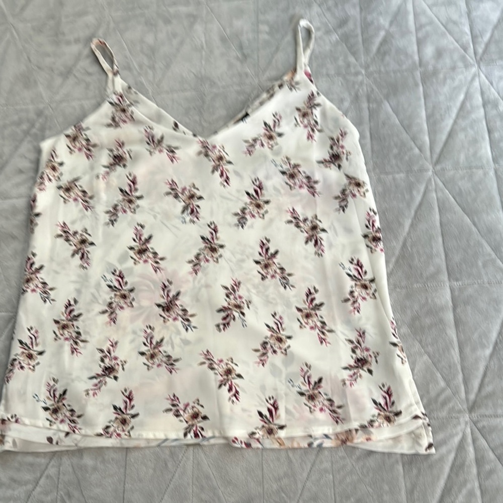 White House black market Multicolored Fitted Camisole Top with Straps size xs